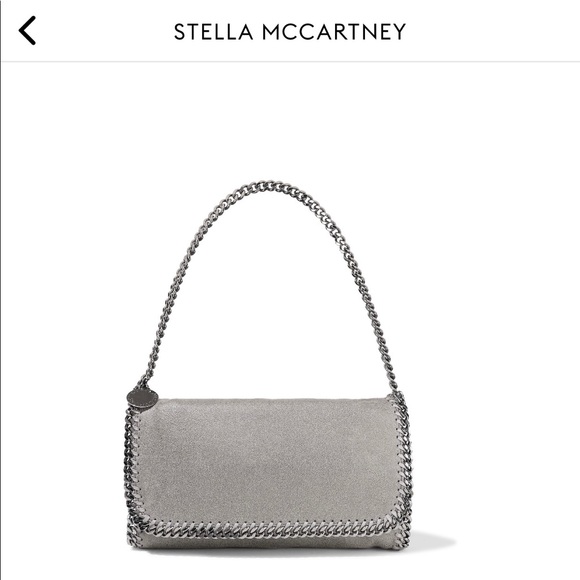 Stella McCartney Falabella Clutch Handbag Shaggy Dear Gray - Picture 3 of 16
